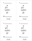 Printable Wildlife Valentine Notecards